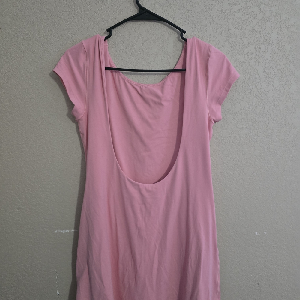 Elegant Pink Cap Sleeve Dress - Picture 11 of 11